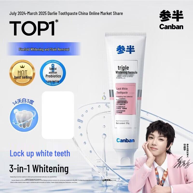 Censen Whitening Toothpaste with Peach Flavor