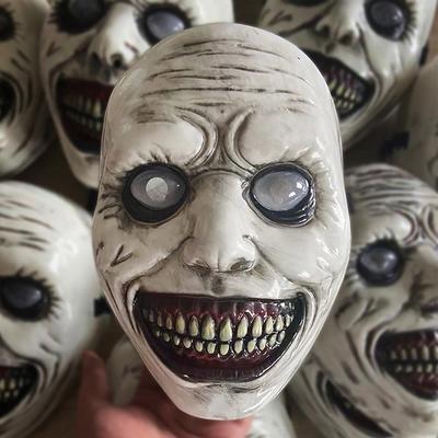 Horror Der Exorzist Lächelndes Gesicht Dämonenmaske Cosplay Böser gruseliger Geisterschädel Plastikmasken Halloween Karneval Party Kostüm Requisite