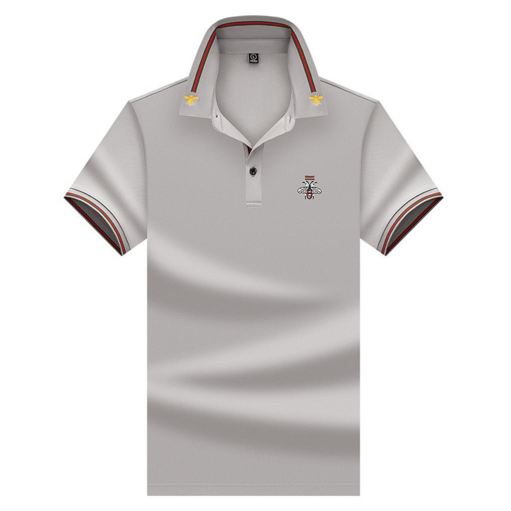 STORN Luxury Brand Quality Men's Polo Shirt Exquisite Bee Embroid Short Sleeve Summer Lapel T-Shirt Business Casual Trend Menswea Top