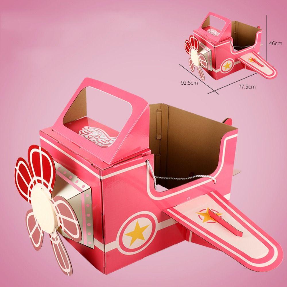 Engine Car Dinosaur Cardboard Box Car Dinosaur Paper House Performance Props