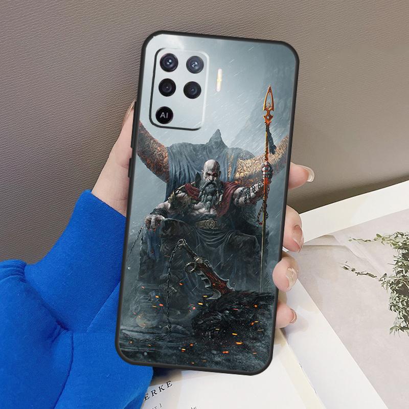 

Чехол Kratos God of War для OPPO A5 A9 A31 A53 2020 A53S A1K A15 A16 A52 A72 A92 A83 A91 A54 A74 A94, чехол OPPO A83