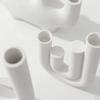 2 Pieces Abstract Ceramic Candle Holders Desktop Decoration Ornament for Yoga Gardens Spring