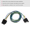 5-Pin Trailer Connector Flat Trailer Socket Wiring Harness for Most RVs and Trailers Camper Refit
