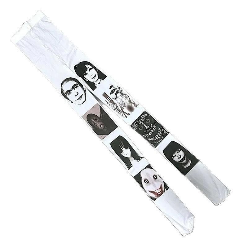 JK Style Cute Cat Print Tights Girls Sweet Cool Japanese Over Knee Socks