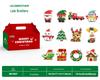 Stavebnice Santa Clause z mikročástic: 60 typů, Slepá krabička kompatibilní s Lego