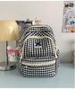 Schoolbag new Japanese ins fresh and sweet plaid backpack junior high school students lightweight travel large capacity backpack