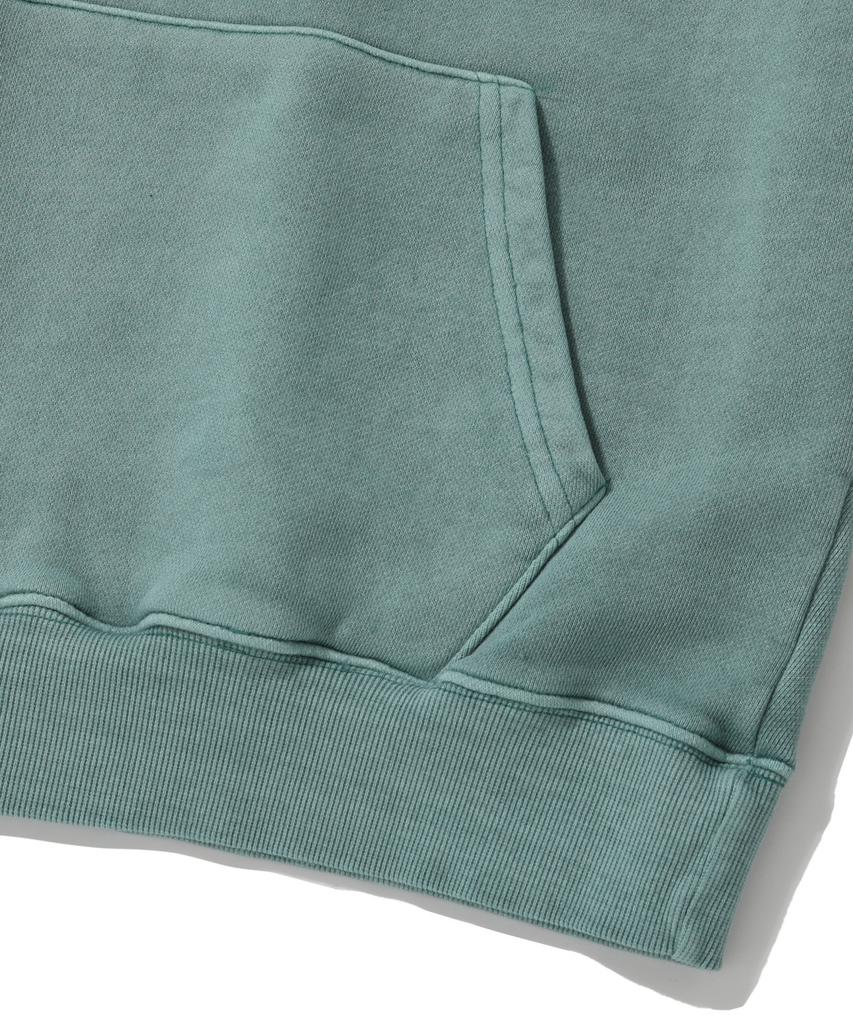 [M~4Xl] Pigment Arch Logo Hoodie_Green