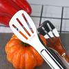 JingJingRS 304 Stainless Steel Perforated Food & BBQ Tongs