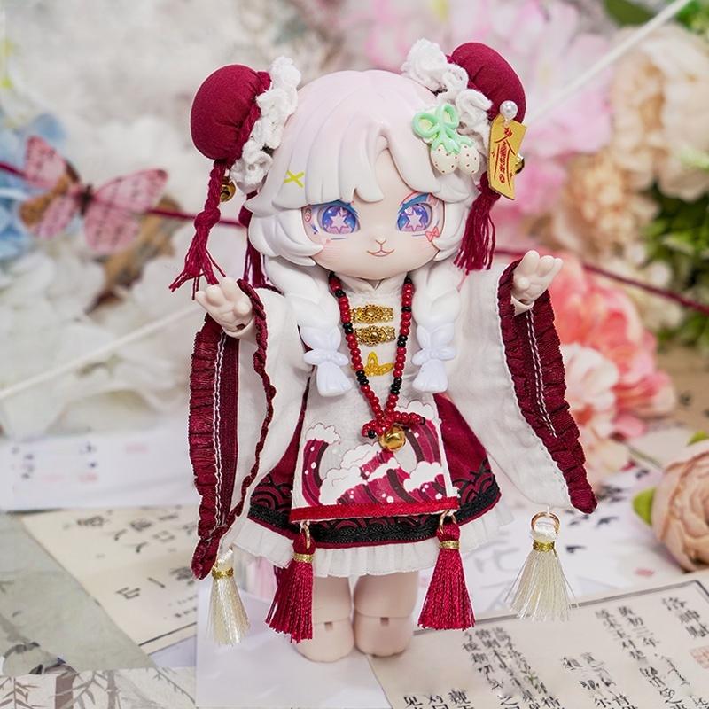 COME4FREE 1/12 BJD Одежда для куклы Серия в китайском стиле Платье Ханфу Набор нарядов для одежды куклы OB11