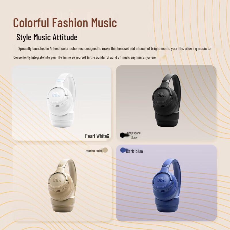 JBL TUNE 780NC Wireless Over-Ear Noise-Cancelling Headphones