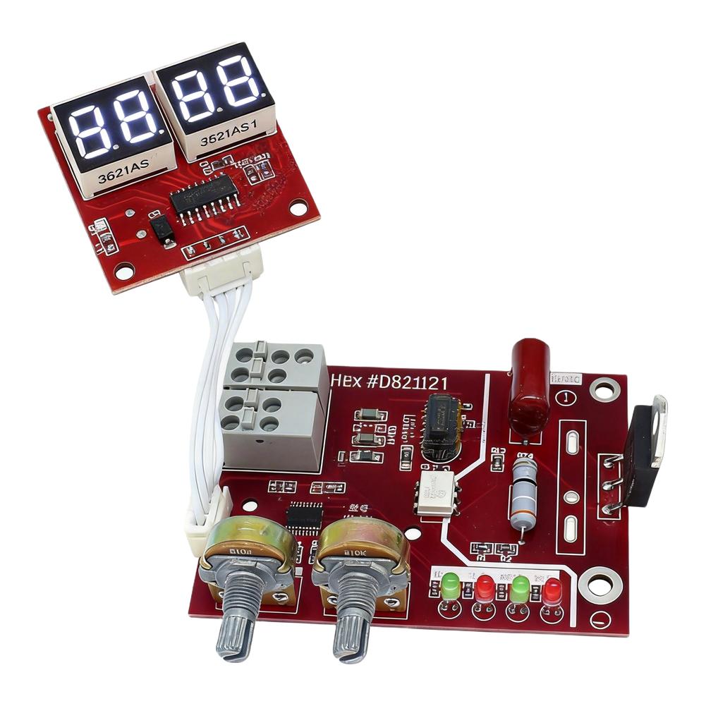 80mm*60mm AC 9-12V 3W 50HZ/60HZ Control Board With Digital Display Is Suitable For Spot Welding Machines For DIY Battery Packs