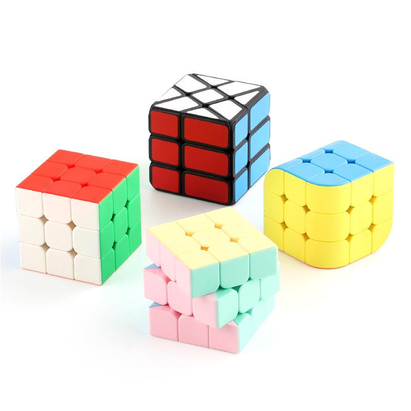 Color Three Assorted Layered Magic Cube Including Macaron Styles For Engaging And Fun Challenges Puzzle