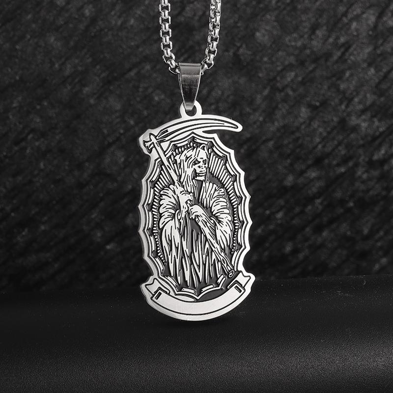 Stainless Steel Simple Personalized Spider Pendant Necklace Men and Women Fashion Party Pendant Jewelry Gift