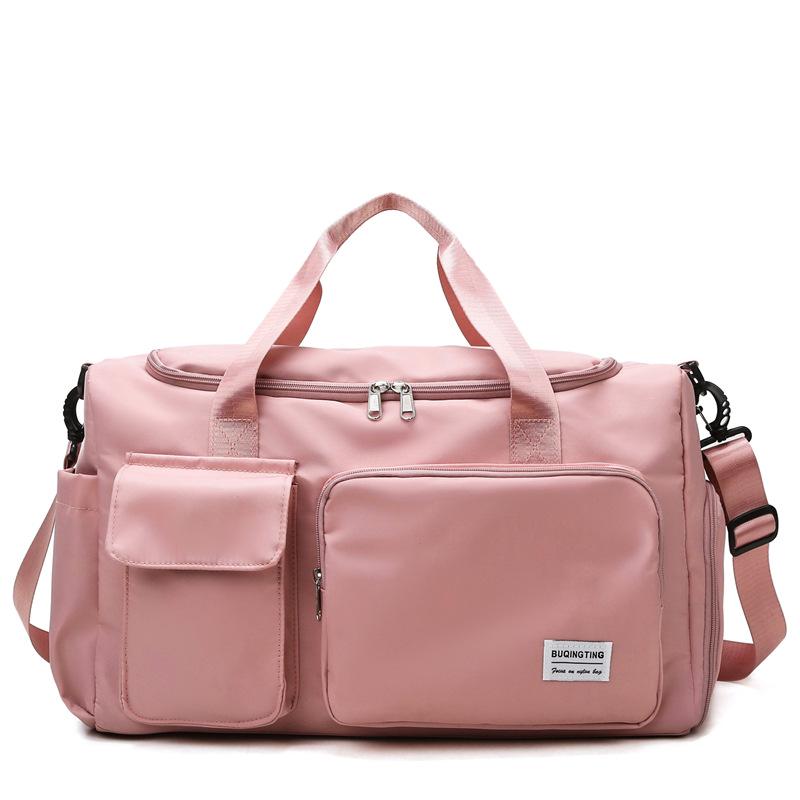 Large Capacity Fitness Bag with Wet/Dry Shoe Compartment, Oxford Cloth, Custom Logo Available.