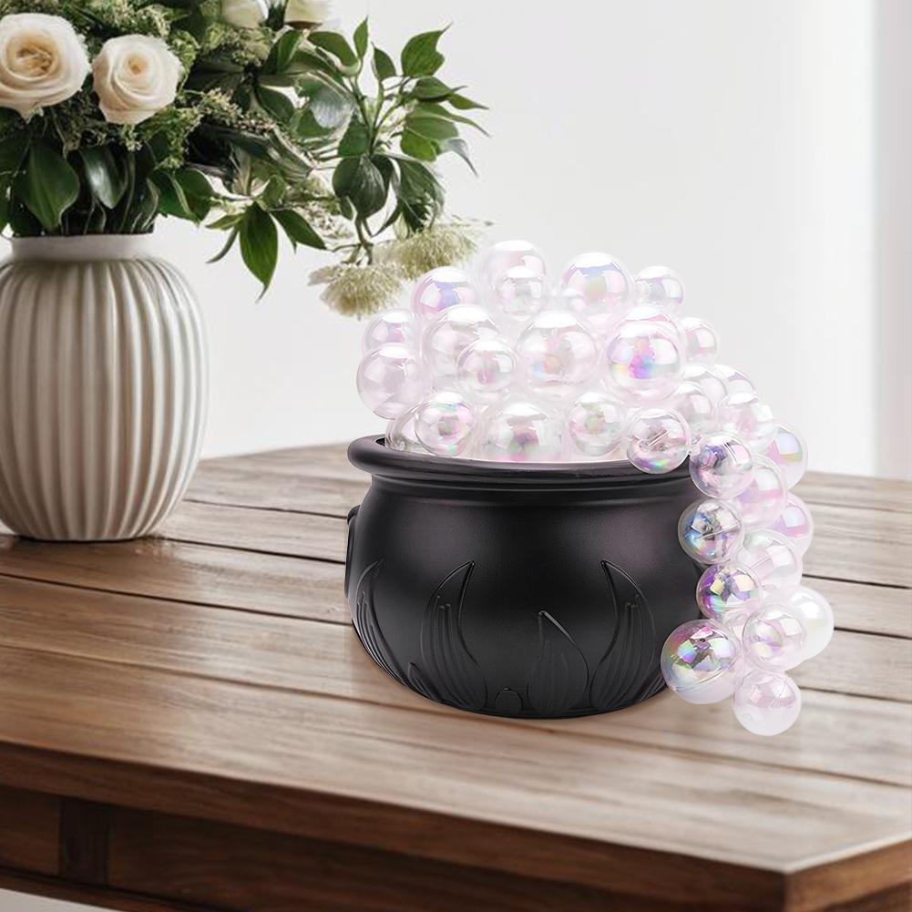 Halloween Party Dekorationen Halloween Blubbernder Kessel Set Schwarze Plastikschüssel Gruselige Vintage Deko Party Tischdekorationen