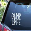 Matte Waterproof Irregular Vinyl Decal Camp Life Graphic Sticker Fit Car RV Camper Outdoor Camping Vehicle Body Window Decor