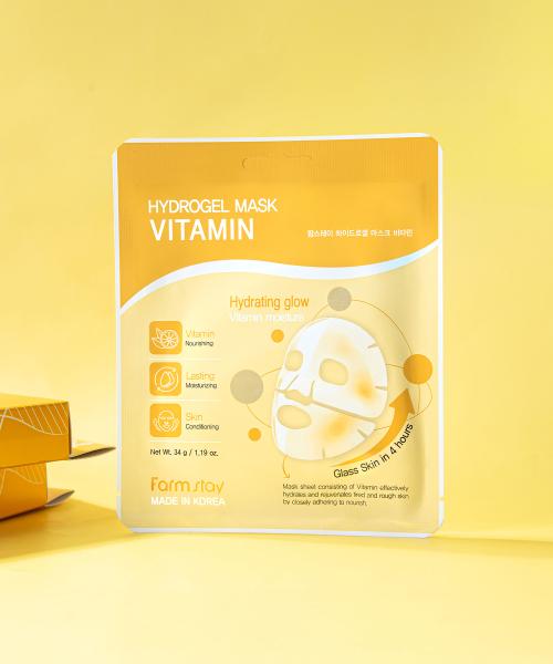 Farm Stay Collagen x Vitamin Hydrogel Mask Duo Set