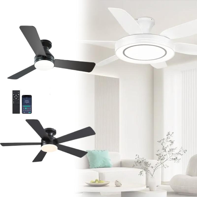 Ceiling Fan Light With Blades For Bedroom And Living Room Decor