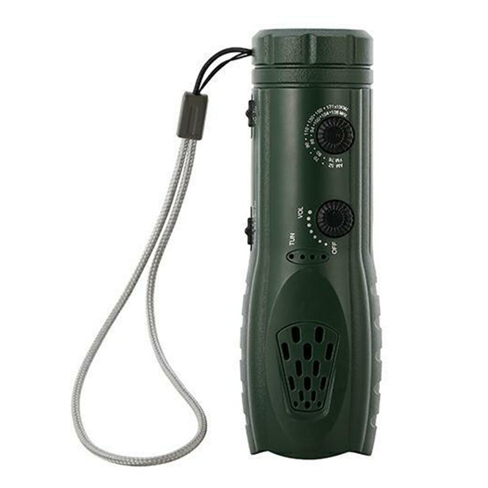 

RD361 Outdoor Camping Climbing Hand Crank AM/FM Radio LED Flashlight Power Bank White