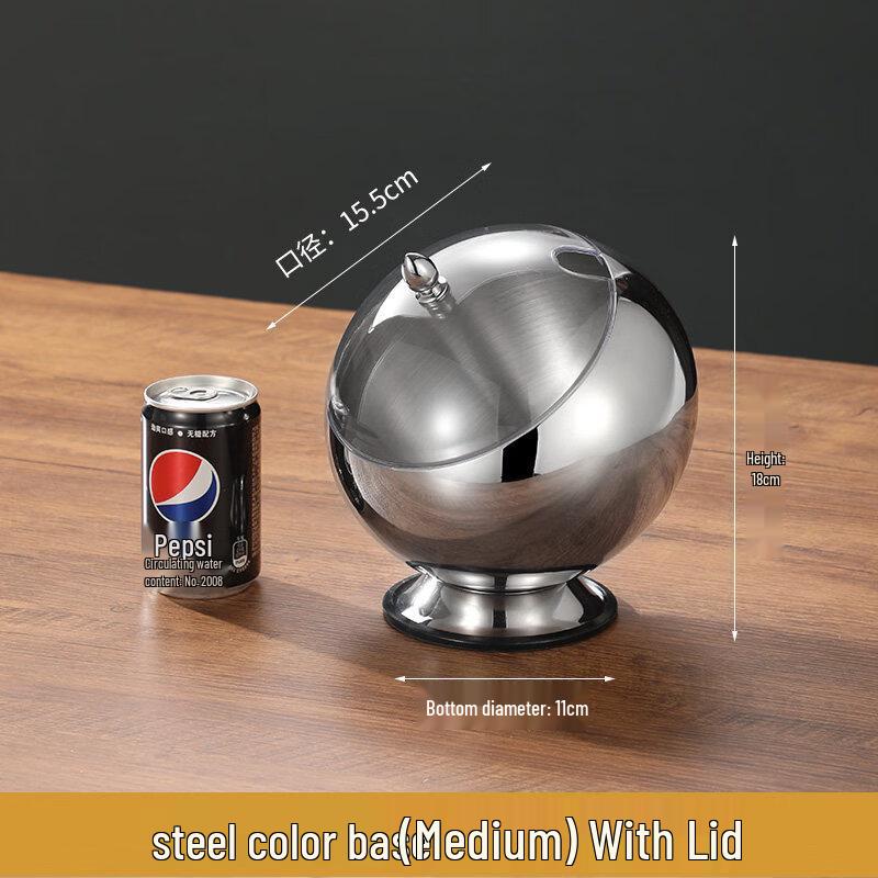 Commercial Stainless Steel Slanted Sauce Bowl with Lid