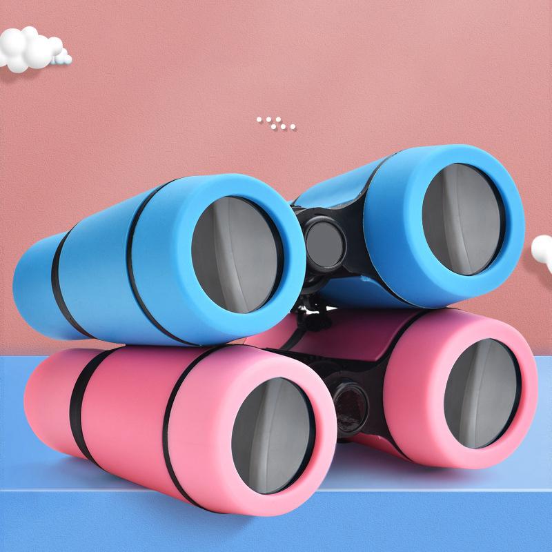 4X30 Kids Binocular Telescope Children Educational Learning Telescope Bird Watching Folding Handle Anti Slip Optics Telescope