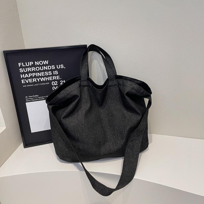 Damen Umhängetasche einfarbig Vintage Tragetasche große Kapazität Umhängetasche