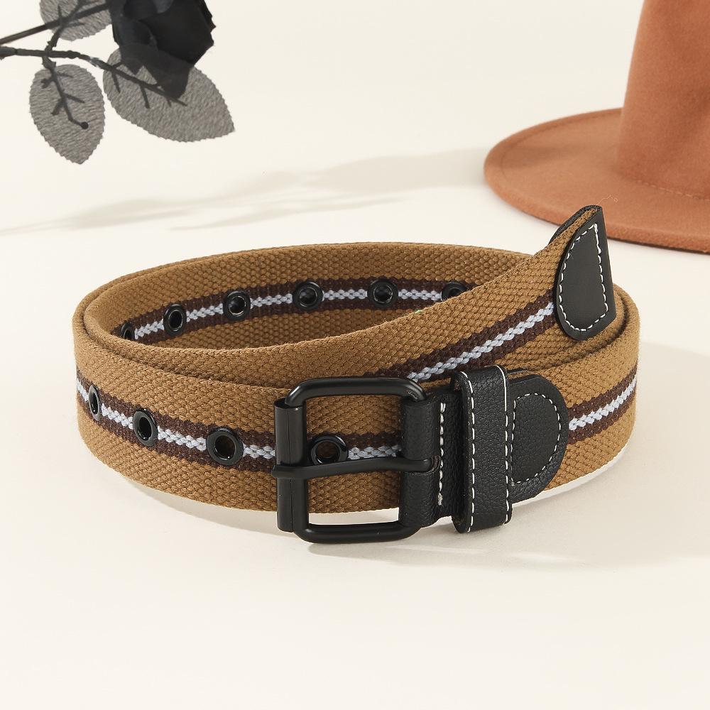Cintura intrecciata in pelle rétro da uomo con fibbia a spilla singola - Casual, Versatile per pantaloni della tuta