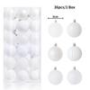 24Pcs 3cm Christmas Balls Christmas Tree Decoration Xmas Hanging Tree Pendants Home Party Christmas Tree Decor New Year Gifts
