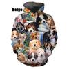 New Fashion Hot Sale 3D Cute Dog Pattern Hoodie Sweatshirts Men Women Tops Casual Long Sleeve Pullover Print Streetwear Hoodies