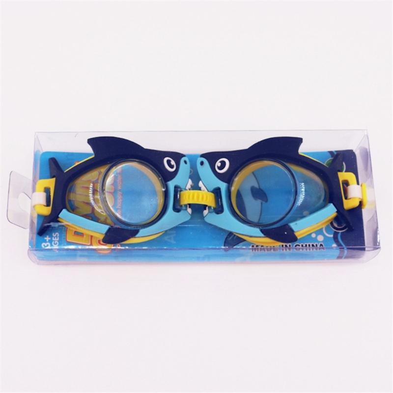 Kids AntiUV Swim Goggles Cartoon AntiFogs Toddlers Swim Glasses Adjustable Waterproofs Swimming Glasses for Boy Girls