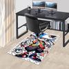1pc Sonic the Hedgehog Anime Cartoon Design Office Chair Mat - Non-Slip Carpet for Home Decor, Gaming Room, Seasonal Gift.Y087