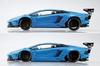 Aoshima Bunka Kyozai Liberty Walk Series 17 LB Works Lamborghini Aventador 1 Plastic Model Sky Blue (AOSHIMA) 1/24 No. Ver. Kit,