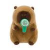 Plush Capybara Soft Doll Toy Animal Shaped Stuffed With Lollipop Drawable