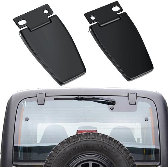 926-119 Back Hatch Liftgate Glass Hinges Compatible with Jeep Wrangler(1987-2006) Rear Window Glass Hinges Replace OE# 5013722AA, 5013722AB Pair of