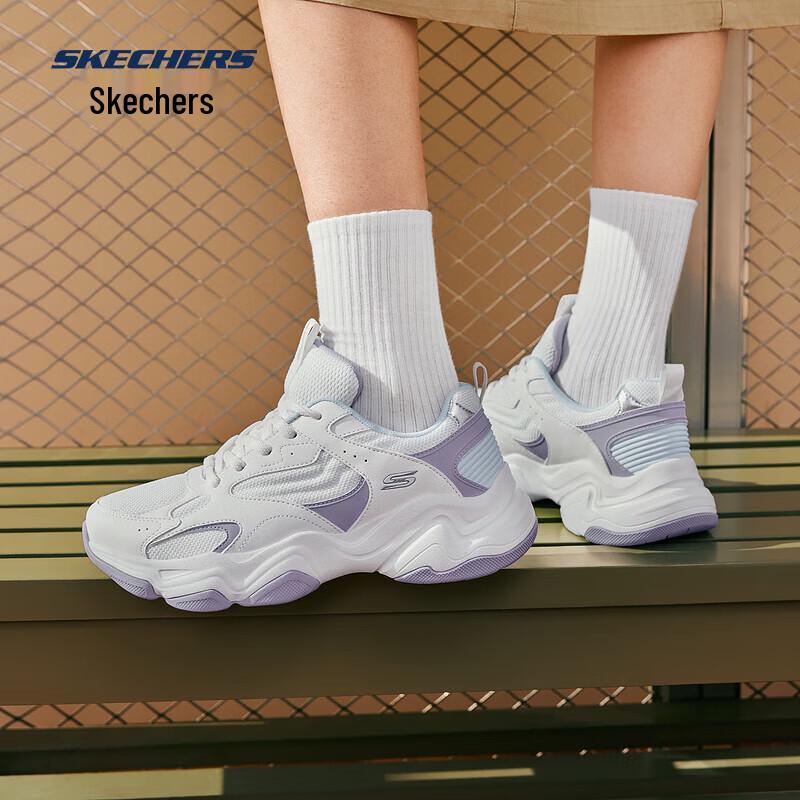 SKECHERS Women s Cloud Puffed Panda Retro Sneakers 117685 38