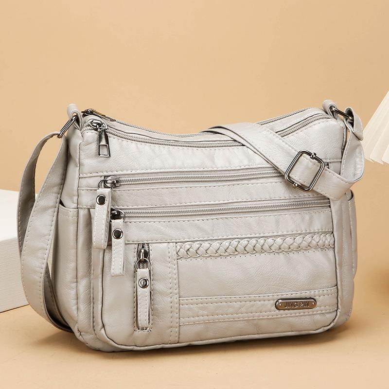 China Mom Bag New Fashion Simple Shoulder Bag Solid Color Versatile Multi-compartment Large Capacity Crossbody Bag Women