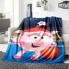 1Pc Cute Cartoon Character KikoRiki Blanket Soft Comfortable Polyester Blanket All Season Warm Throw Bedroom Office Outdoor Use Perfect Christmas Gift