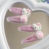 1 Pcs Red Pink Y2K Cartoon Cat Paw Hair Clip Headwear Travel Hairpins Headdress Hairclip