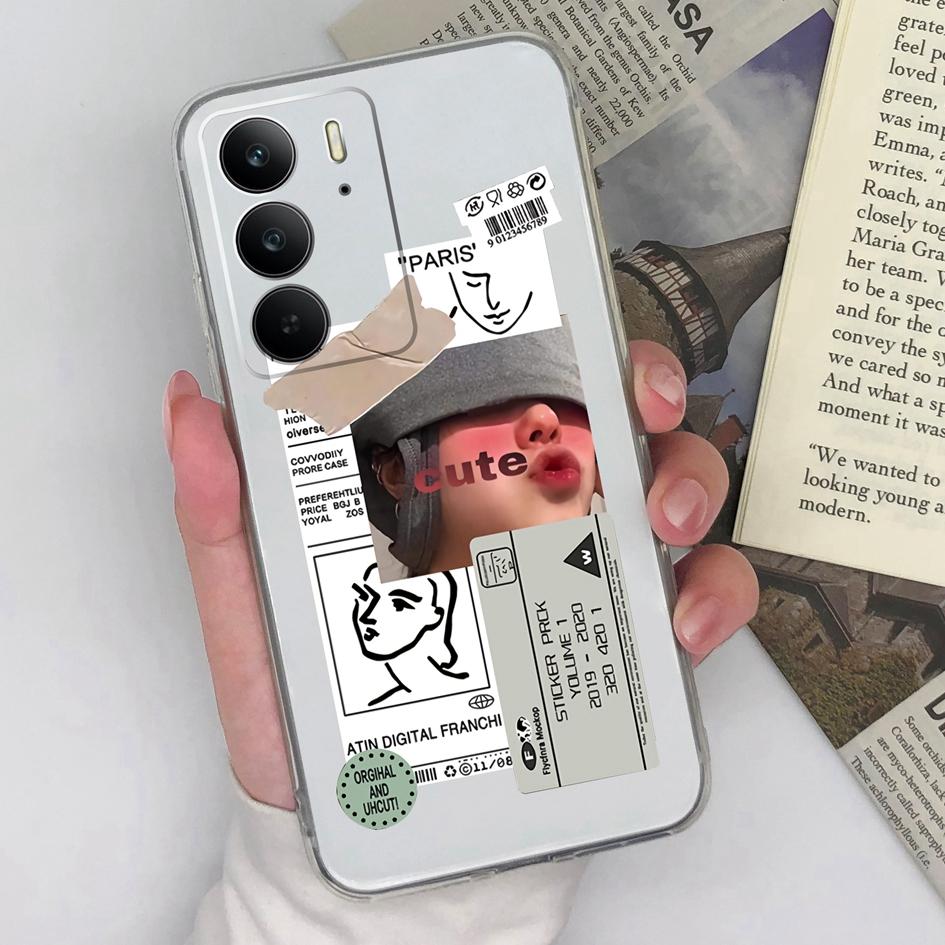 Huse de Telefon Pentru OPPO Realme 13+ C75 Neo7 Find X8 Pro Reno 13 Pro 13F P1 Speed Lucky Girl Silicon Moale Transparent Anti-Alunecare Huse Spate Pentru Oppo Shell Capa