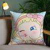 Candy Brand F-Fujiya Cushion Cover Plush Fabric Soft Double-Sided Printed Invisible Zipper Sofa Pillow Case Home Decor