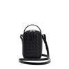 Woven Mini Square Crossbody Bag Women Genuine Leather Handheld Shoulder Street Style Daily Use