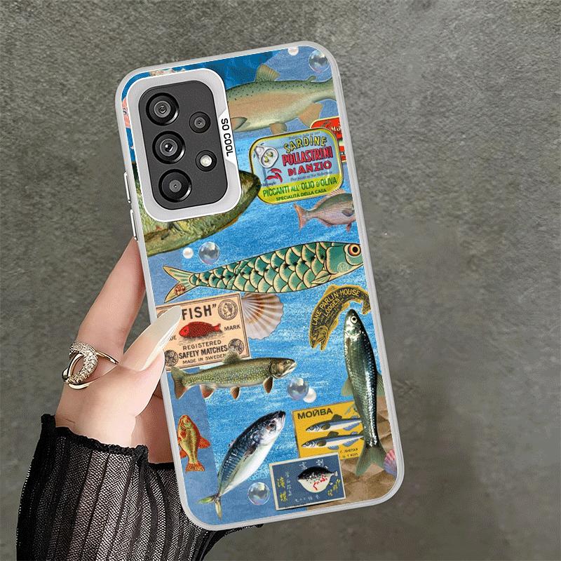 Discounted Salted Fish Shockproof Phone Case for Samsung A17 A16 A15 A14 A37 A57 A36 A56 A26 A35 A55 A25 A34 A54 A24 A13 A23 A33