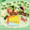 DIY Crochet Craft Set Crochet Potted Plant Kits with Crochet Hook, Yarns, Needle, Instructions, Accessories for Beginner