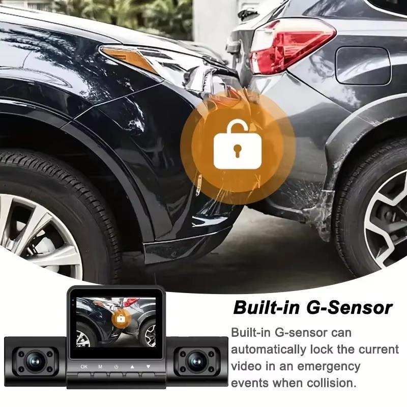 Auto Dashcam 4 Kanaals Black Box Rijcamera FHD 1080P Voor Links Rechts Achter Nachtzicht Loop Opname Recorder Video Voertuig DVR