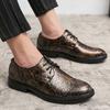 Fashion Retro Dress Office Loafers Casual Business Mens Wedding Classic Suit Lace-up Formal Designer Male Shoes for Men Footwear