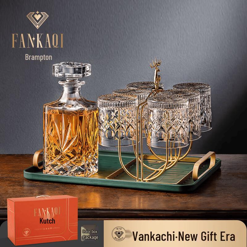 FANKAQI Роскошный набор: графин для виски и бокалы