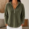 Sweatshirt for Women V Neck Casual Loose Pullover Long Sleeve Hooded Sweatshirt Top