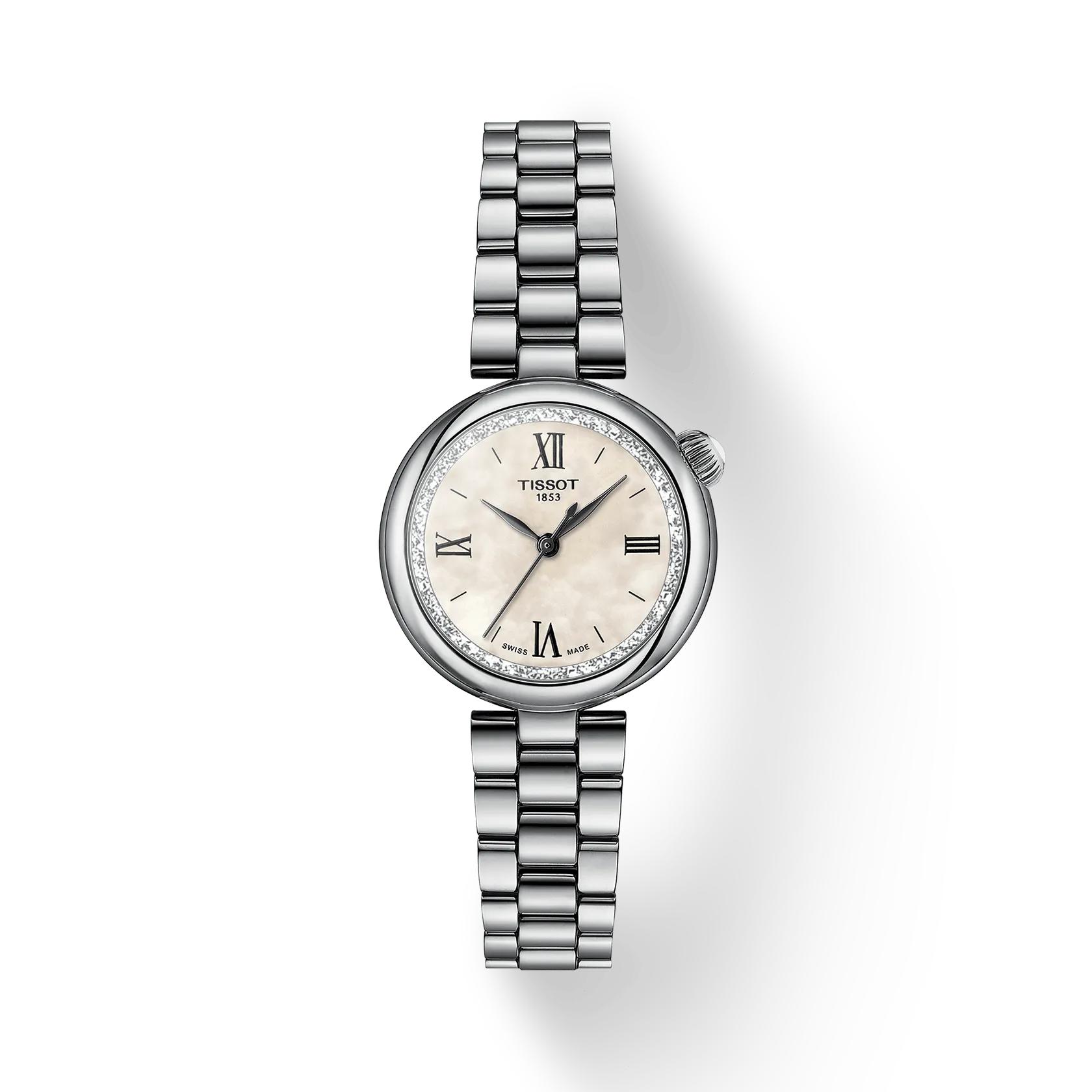 Tissot Stainless Steel white mother of pearl Dial Men s Fashion Watch T152.010.11.118.00 белый