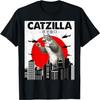 Catzilla Cat Japanese Art Funny Cat Gifts For Men Women Kid T-Shirt