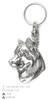 Siberian Husky, Chukcha - Silver-plated Dog Pendant, Handbag Decoration, Backpack Pendant by Art-Dog Brand